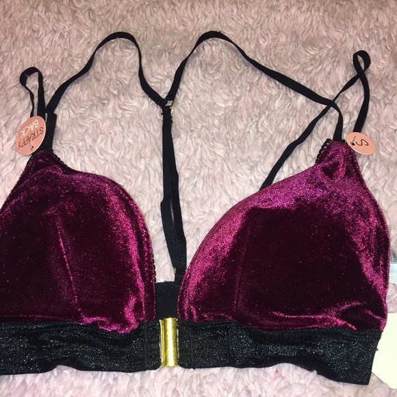 Sexy velvet bra/bralette set 💖the color so soft - Picture 2 of 7